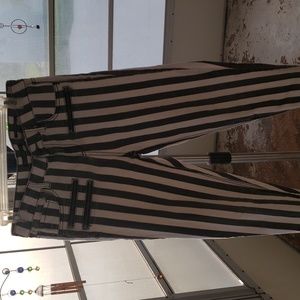 Black & white stripe pants